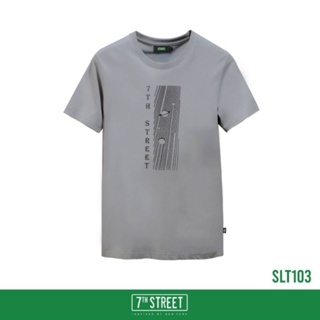 เสื้อยืด 7th Street รุ่น SLT103 สีเทาอ่อน