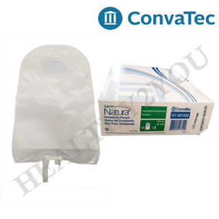 Convatec ถุงปัสสาวะหน้าท้องแบบแยกแป้น ชนิดใส ปลายงอ ขนาด 45 มม. REF.401535(เฉพาะถุง) (1 ถุง)