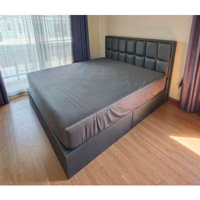 ปลอกหนัง PVC ปูที่นอนแบบยางยืดรัดมุม(หุ้มด้านเดียว) ไม่มีซิป