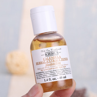 โทนเนอร์ดอกคาเลนดูล่า Kiehls Calendula Herbal Extract Toner Alcohol-Free 40ml สูตรไร้แอลกอฮอล์. (ขนาดทดลอง แท้100%)