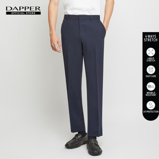 DAPPER กางเกงทำงาน 8 Sizes รุ่น 4 Ways Stretch ทรง Slim-Fit สีกรมท่า (TB9N1/610SP)