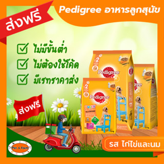 [ส่งฟรีไม่ต้องใช้โค้ด!!] Pedigree (เพดดีกรี) ลูกสุนัข รส ไก่ไข่และนม