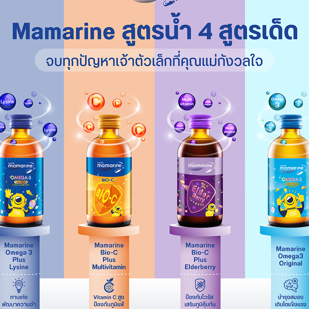 ซื้อ (แจกโค้ด20%กรอก INC467GZ ช่องโค้ดช้อปปี้)Mamarine มามารีน อาหารเสริมสูตรพรีเมี่ยม ป้องกันหวัดและภูมิแพ้ บำรุงสมองเสริมคว