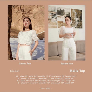 bnkbrand belle top *limited* | ทาง ig 540 ส่งฟรี 🌸