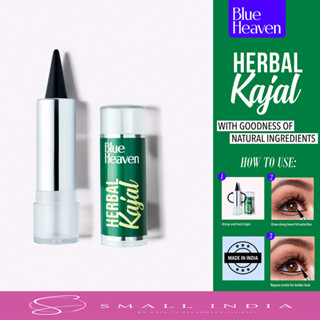 {**ส่งฟรี**} SMALL INDIA 🍯🔵 Blue Heaven Herbal Kajal 🍯🔵 Almond &amp; Natural Herbs Kajal 3g