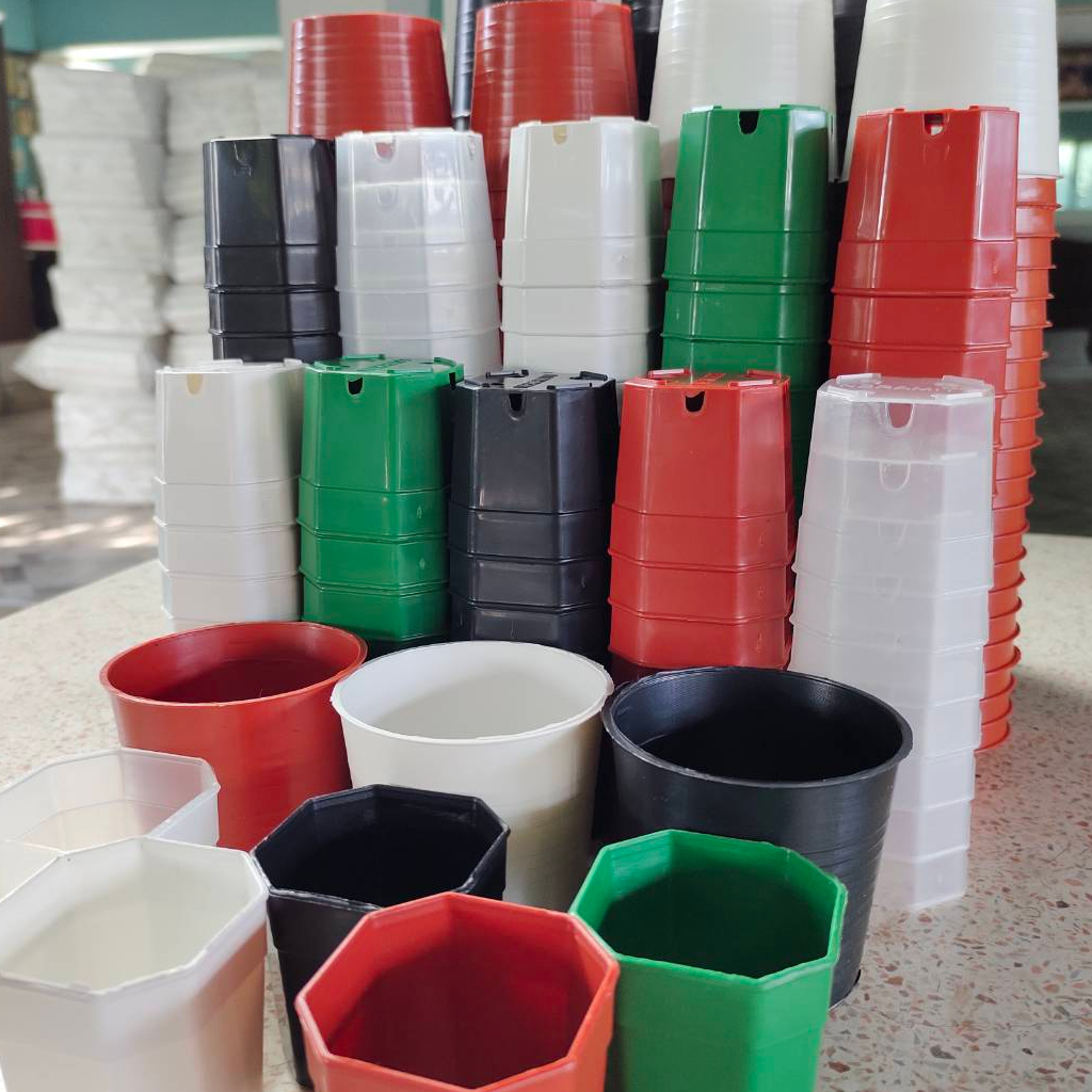 A02 กระถางแคตัส  ต้นไม้ ชุดละ 25 / 50 ใบ มีหลายขนาดหลายสีให้เลือก ราคาถูก โรงงานผลิตเอง