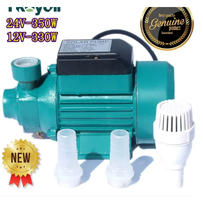 DC12V 24V ปั๊มแรงเหวี่ยงทรงพลัง ปั๊มน้ำพลังงานแสงอาทิตย์ ปั๊ม DC สามารถเชื่อมต่อโ24V แปรง DC โซลาร์เ