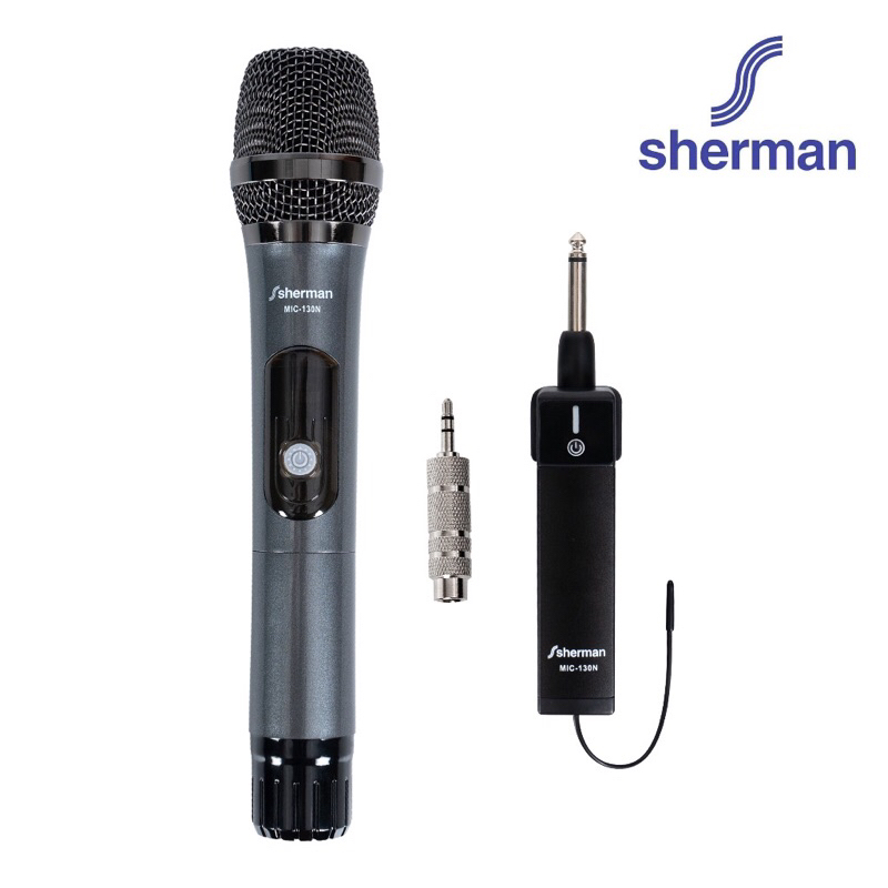Sherman MIC130N UHF ไมโครโฟนไร้สาย ไมค์ลอยไร้สาย สำหรับพูดและร้องเพลง