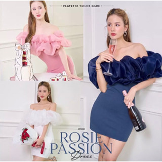 Flat2112 FF0421 ROSIE PASSION DRESS ของใหม่ป้ายห้อยสีชมพู size S ค่ะ