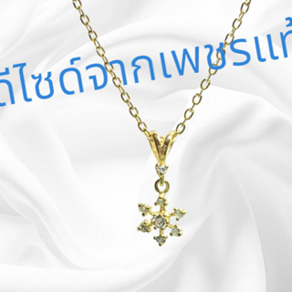 💠สร้อยคอโซ่อิตาลีชุบทองคำ18k💠ดีไซด์เพชรแท้เกรดส่งออก🌍