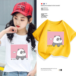 H396 (พร้อมส่ง)เสื้อเด็กแขนสั้น.ผ้านุ่นใส่สบายฯใส่เที่ยวออกกำลังกายได้ทั้งเด็กชายและหญิง