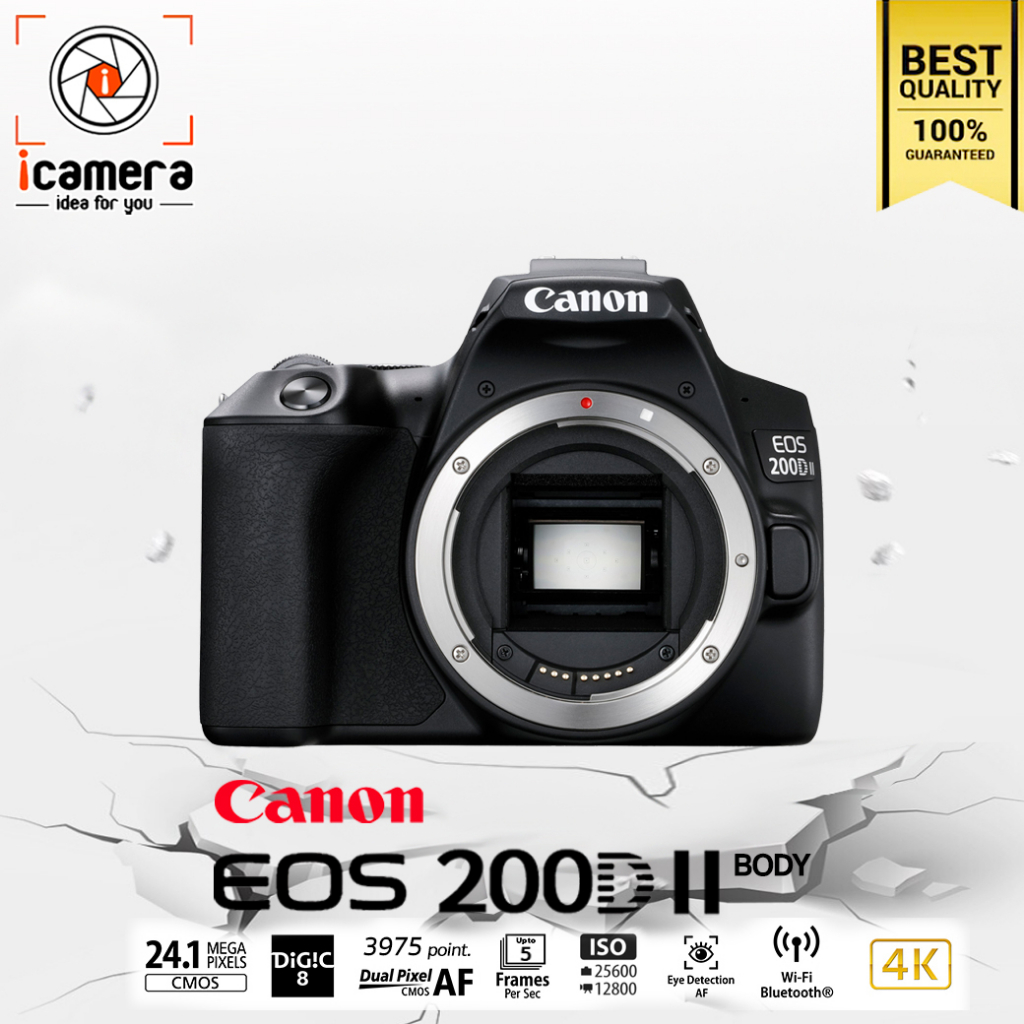 Canon Camera EOS 200D II Body - รับประกันร้าน icamera 1 ปี