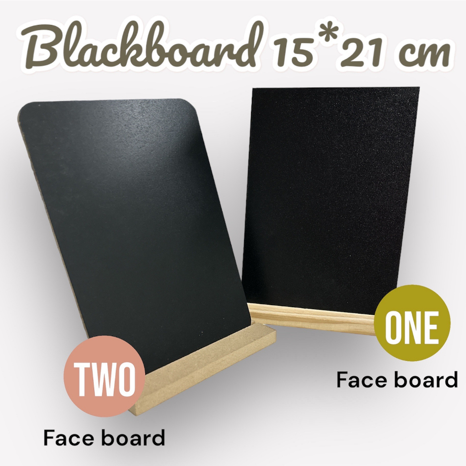 กระดานดำ กระดานดำใหญ่ L 21x15 cm กระดานดำสี่เหลี่ยม Blackboard