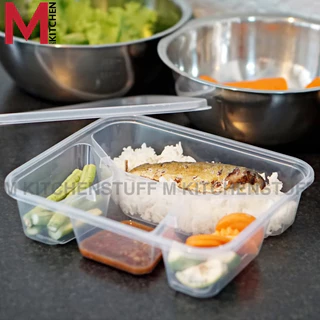 M KITCHEN กล่องข้าว กล่องอาหาร พลาสติก ใช้ซ้ำได้ สามารถเข้าไมโครเวฟ dmt (C4)