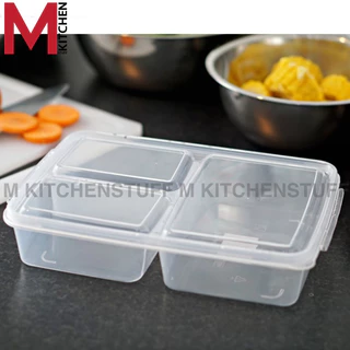 M KITCHEN กล่องข้าว กล่องอาหาร พลาสติก ใช้ซ้ำได้ สามารถเข้าไมโครเวฟ dmt (C4)