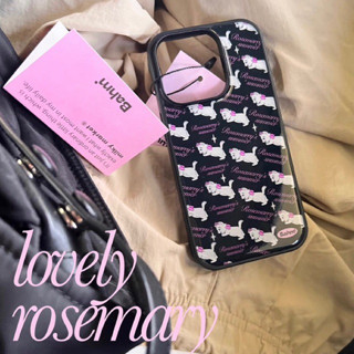 Rose Mary Cat Case เคสแข็งสีดำลายน้องแมว