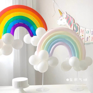 ร้านไทย เซ็ทลูกโป่งวันเกิด 🌈เซ็ทรุ้งกินน้ำ เซ็ทเรนโบว์+ลูกโป…