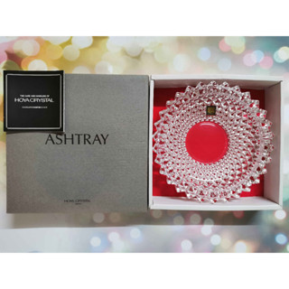 ที่เขี่ยบุหรี่คริสตัลใส ที่เขี่ยบุหรี่คลาสสิก Ashtray Hoya Crystal แท้จากญี่ปุ่น