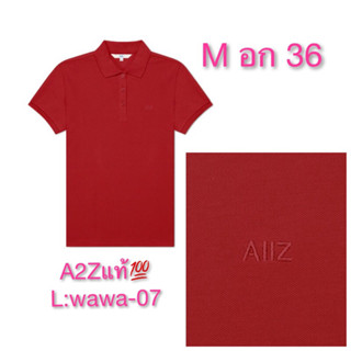 เสื้อโปโลผู้หญิง A2Z (เอทูแซด)แท้💯 เสื้อโปโลผู้หญิง เสื้อคอปก size M อก 36 ขายแบรนด์แท้เท่านั้น‼️