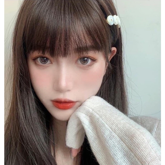 คอนแทคเลนส์ บิ๊กอาย สีเทา ลาย Seeshall แบบรายเดือน ขนาด 14.5 เลนส์ปกป้องแสงแดดจากรังสี UVA UVB