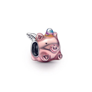 [พร้อมส่ง สินค้าแท้ 💯] Pandora Flying Unicorn Pig Charm