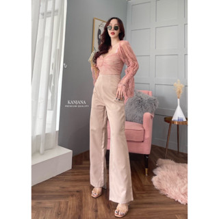 Kanjana Brand Jumpsuit สีชมพู