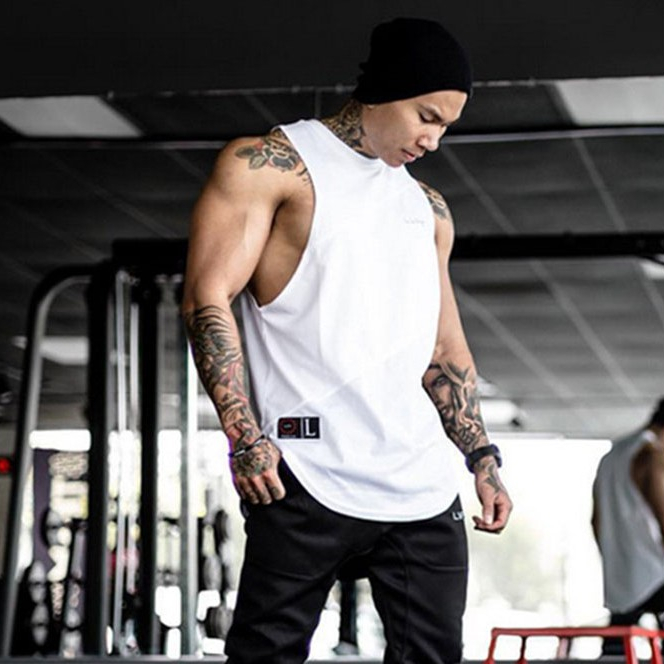 [ LVFT ] เสื้อกล้าม #1 / Gym Fashion ผ้าคอตตอนผสมโพลีเอสเตอร์ ใส่ออกกำลังกาย ไม่อมเหงื่อ