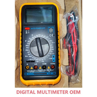 Digital Multimeter OEM มัลติมิเตอร์ ดิจิตอล เครื่องมือวัดอเนกประสงค์ มีถึง 10 รูปแบบ ติดยางกันกระแทก พร้อมขาตั้ง