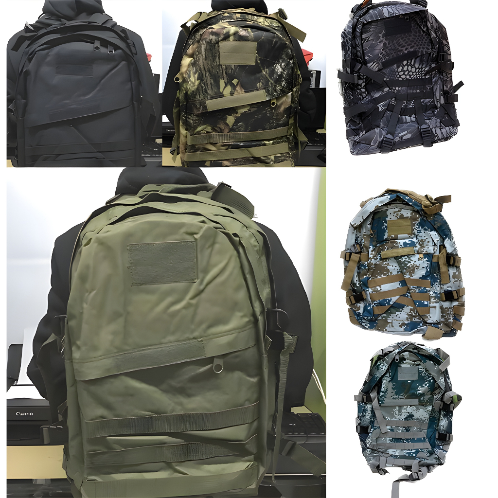 กระเป๋าเป้ลายทหาร กระเป๋าเป้แฟชั่น มีหลากหลายแบบเลือกได้ตามใจชอบ 45L