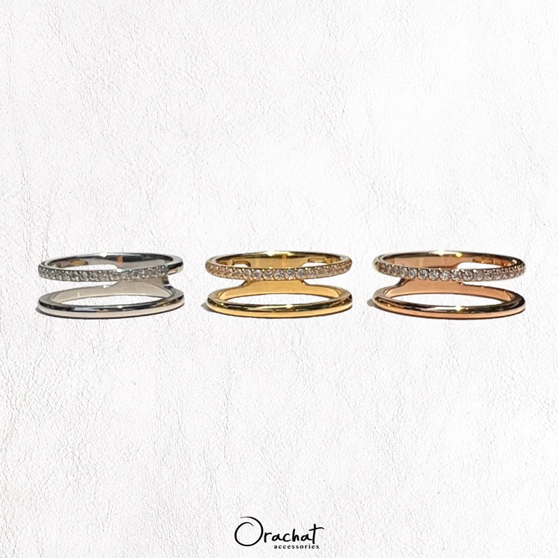 Orachat | Riley 14K ring (แหวนตัวเรือนสแตนเลส)