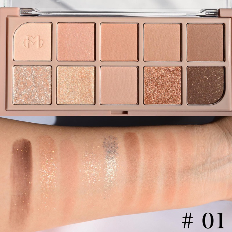 🎊🎉🌈 SALE!!! อายแชโดว์ Mude Shawl moment palette eyeshadow พาเลททาตา กลิตเตอร์ นำเข้าจากเกาหลี ของแท้