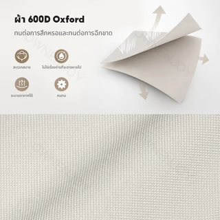 CampZone เก้าอี้แคมป์ปิ้งพับได้ ผ้า Oxford 600D ทนทานแข็งแรง เบาพกพาง่าย แถมกระเป๋าจัดเก็บ เหมาะปิกนิก ตกปลา กลางแจ้ง