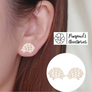 🇹🇭 พร้อมส่ง : 🦔 ต่างหูสแตนเลสสไตล์มินิมอลลายเม่น | Hedgehog Minimalist Stainless Stud Earring.