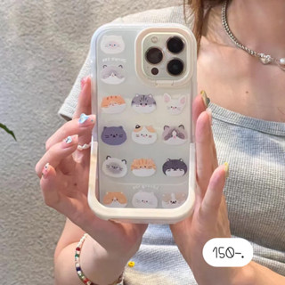 เคสใส เคสใสสกรีนลาย เคสตั้งได้ เคสขาตั้ง 🐱เคสขาตั้งลายแมวหลายตัว