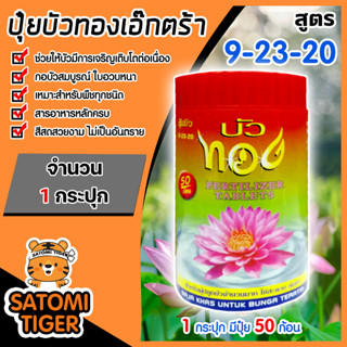 ปุ๋ยบัวทอง 1 กระปุก 50 ก้อน ปุ๋ยใส่ดอกบัว เร่งดอกโดยเฉพาะ​ | ปุ๋ยเร่งดอกบัว ปุ๋ยบัว ปุ๋ยเม็ด ปุ๋ยก้อนเร่งดอก