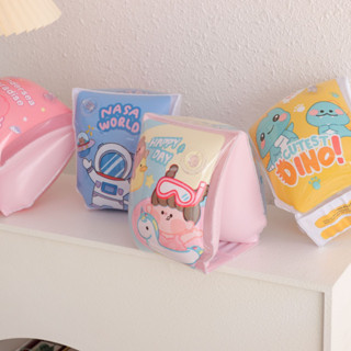 FUFU SHOP ปลอกแขนว่ายน้ำเป่าลม สำหรับเด็ก,ปลอกแขนลอยน้ำลายการ์ตูน อุปกรณ์ว่ายน้ำ อุปกรณ์ช่วยในการลอยตัว