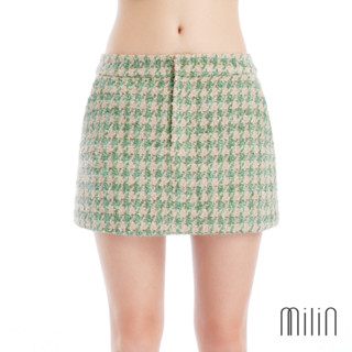 [MILIN] Mojito Mist Skirt Slim fit low-rise tweed mini skirt กระโปรงสั้นทรงเข้ารูปผ้าทวีดเอวต่ำ 41