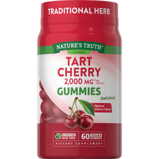 Natures Truth Tart Cherry 2,000 mg. Gummies (60กัมมี่) กัมมี่ทาร์ตเชอร์รี่ 🍒