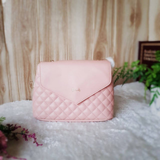 พร้อมส่งในไทย Harrods Womens Pink Chelsea Quilt Cross Body Bag