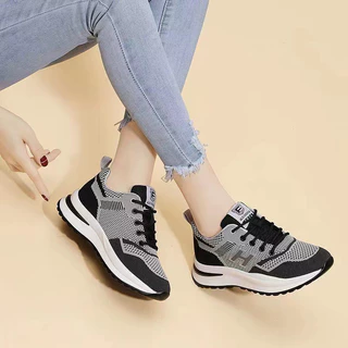 (S-1074) รองเท้าผ้าใบ H fashion แฟชั่น สลิปออน ผู้หญิง💕 ลำรอง ใส่สบาย ระบายอากาศได้ดี น้ำหนักเบา