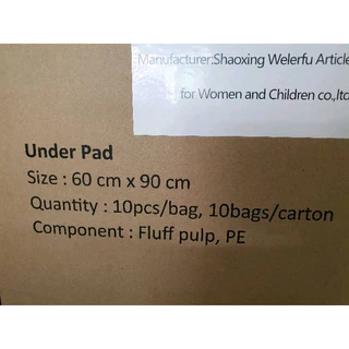XL ยกลัง!! under pad underpad แผ่นรองซับ อย่างดี ขนาด 60×90 ซม.