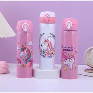 กระบอกน้ำ สแตนเลส เก็บอุหภูมิ ลายยูนิคอน unicorn water bottle กระบอกน้ำเก็บอุหภูมิ เก็บความร้อน เก็บความเย็น ได้