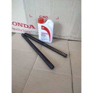 51401-KPW-971x2 สปริงโช้คหน้าแท้ Honda เวฟ100-110S,ดรีม125 พร้อมน้ำมันโช๊คแท้1กระป๋อง08290-M9900ZT9 อะไหล่แท้ศูนย์💯%