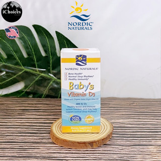 [Nordic Naturals] Babys Vitamin D3, 400 IU 11 ml วิตามินดี3 สำหรับเด็ก แบบน้ำ