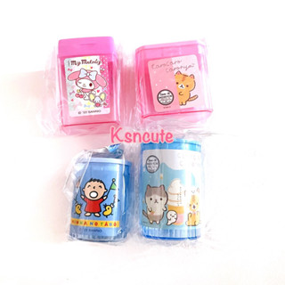 กบเหลาดินสอ ลายลิขสิทธิ์ mymelody snoopy coro sumikko แบบ2รู มีที่เก็บเศษ
