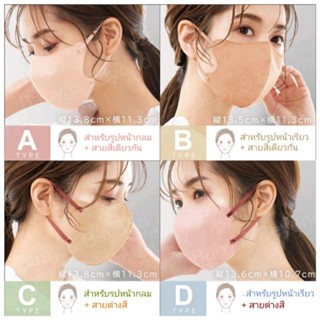 Cicibella 3D Mask หน้ากากอนามัย​หน้าเรียว​ หน้าเล็ก