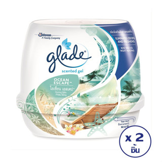 [ทั้งหมด 2 ชิ้น] GLADE เกลด เซ็นท์เต็ด เจลหอมปรับอากาศ 180 กรัม