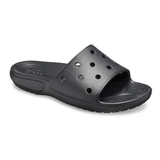 CROCS Classic Crocs Slide Black รองเท้าแตะ คร็อคส์ แท้ รุ่นฮิต ได้ทั้งชายหญิง รองเท้าเพื่อสุขภาพ