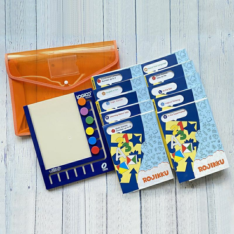 เกมฝึกทักษะเชาว์ไว เกมแนวสาธิต โรจิกคุ Rojikku game Logico+กระดาน