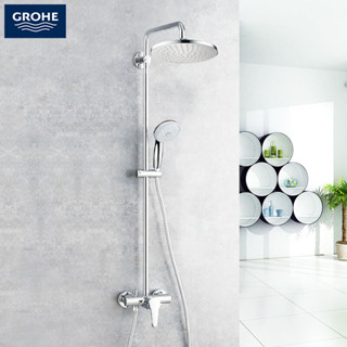 GROHE NEW TEMPESTA CM ชุดระบบฝักบัว พร้อมฝักบัวก้านแข็ง 20 ซม. 26244001 NEW TEMPESTA COSMO 200 SHOWER SYSTEM OHM Shower